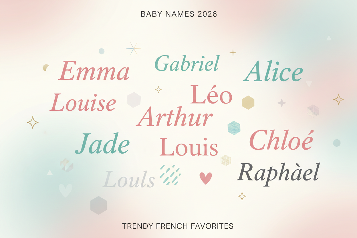 Prénoms en vogue pour 2026 : découvrez les prénoms tendance fille et garçon